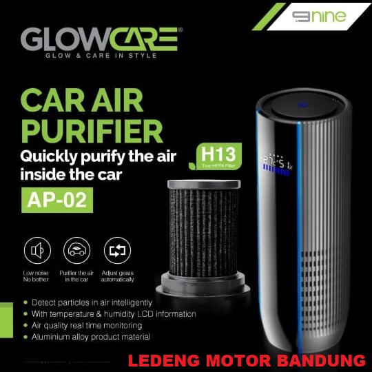 Car Air Purifier Glowcare Nine AP-01 HEPA Filter H13 Pembersih Udara AP-02