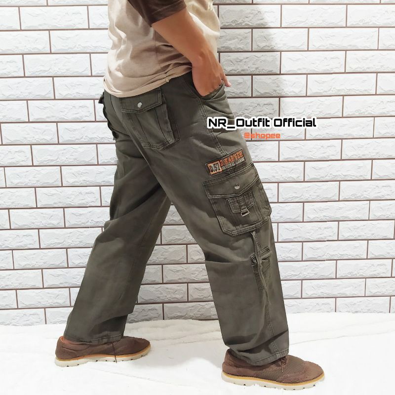 Cargo Panjang Cowok Celana Kempol Tactical Kargo Jeans pria Straight Borju NR_Outfit Official COD