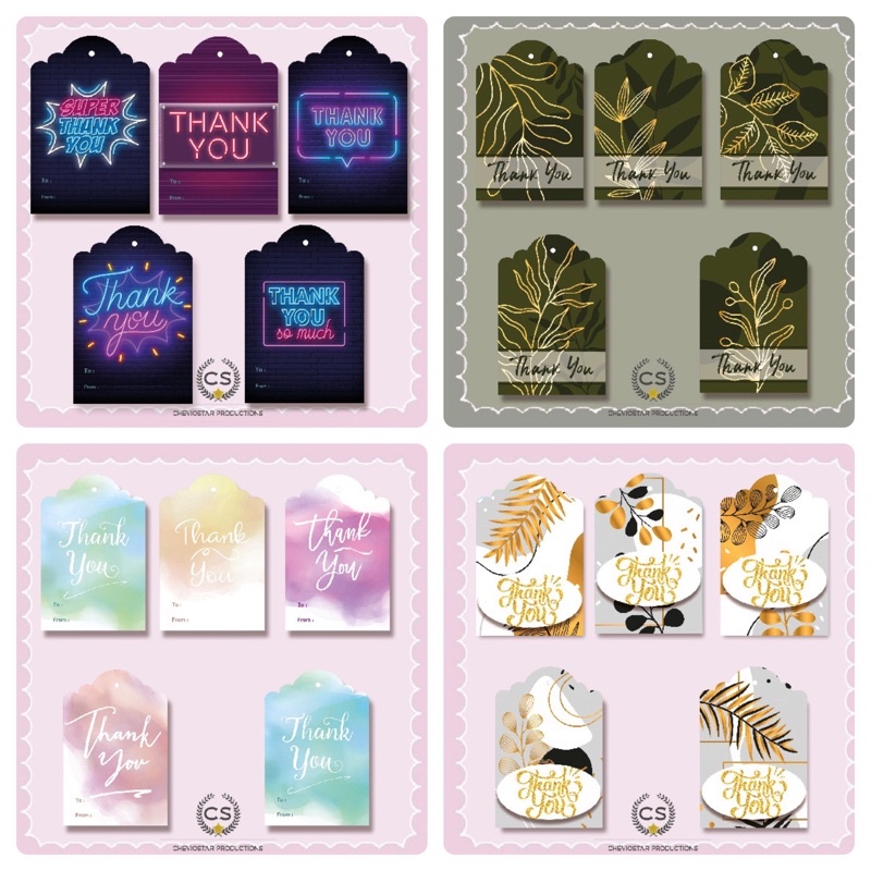 

25 pcs hang tag thank you/ Hang tag/kartu ucapan/ thx card/card