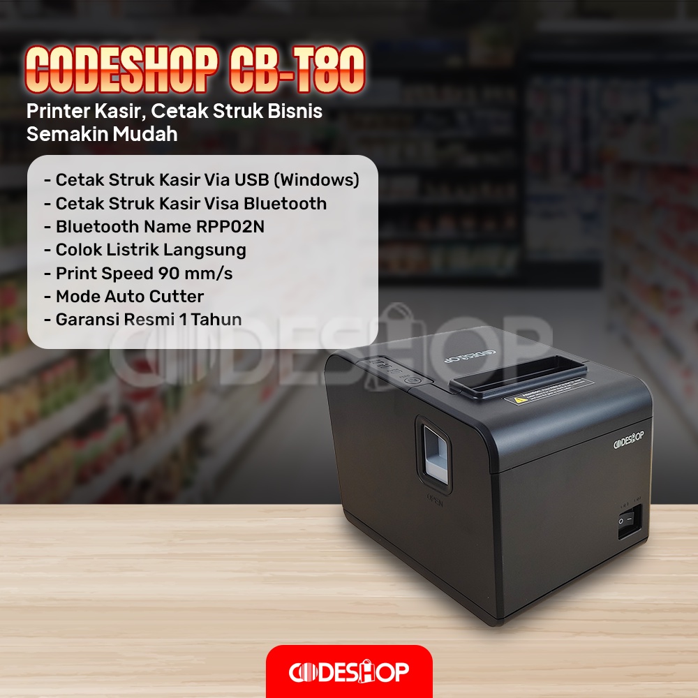 Komputer Kasir Paket Full Set iPOS 5 Pro + CD680 + CBT80 + CK335