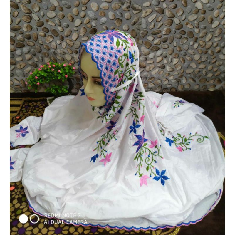 Mukena Terusan Parasit Super Tebal bagus adem tidak nerawang