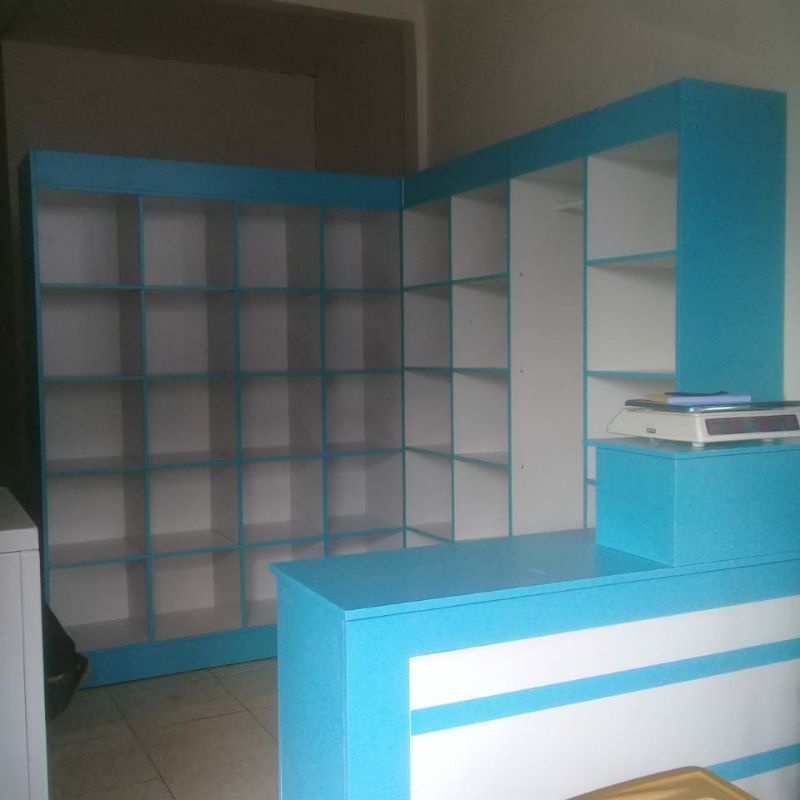 Paket Rak Laundry Jumbo Plus Meja Kasir - Rak laundry Jumbo Plus Meja Kasir - Rak Laundry+Meja Kasir