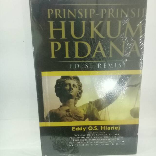 Jual PRINSIP-PRINSIP HUKUM PIDANA EDISI REVISI | Shopee Indonesia