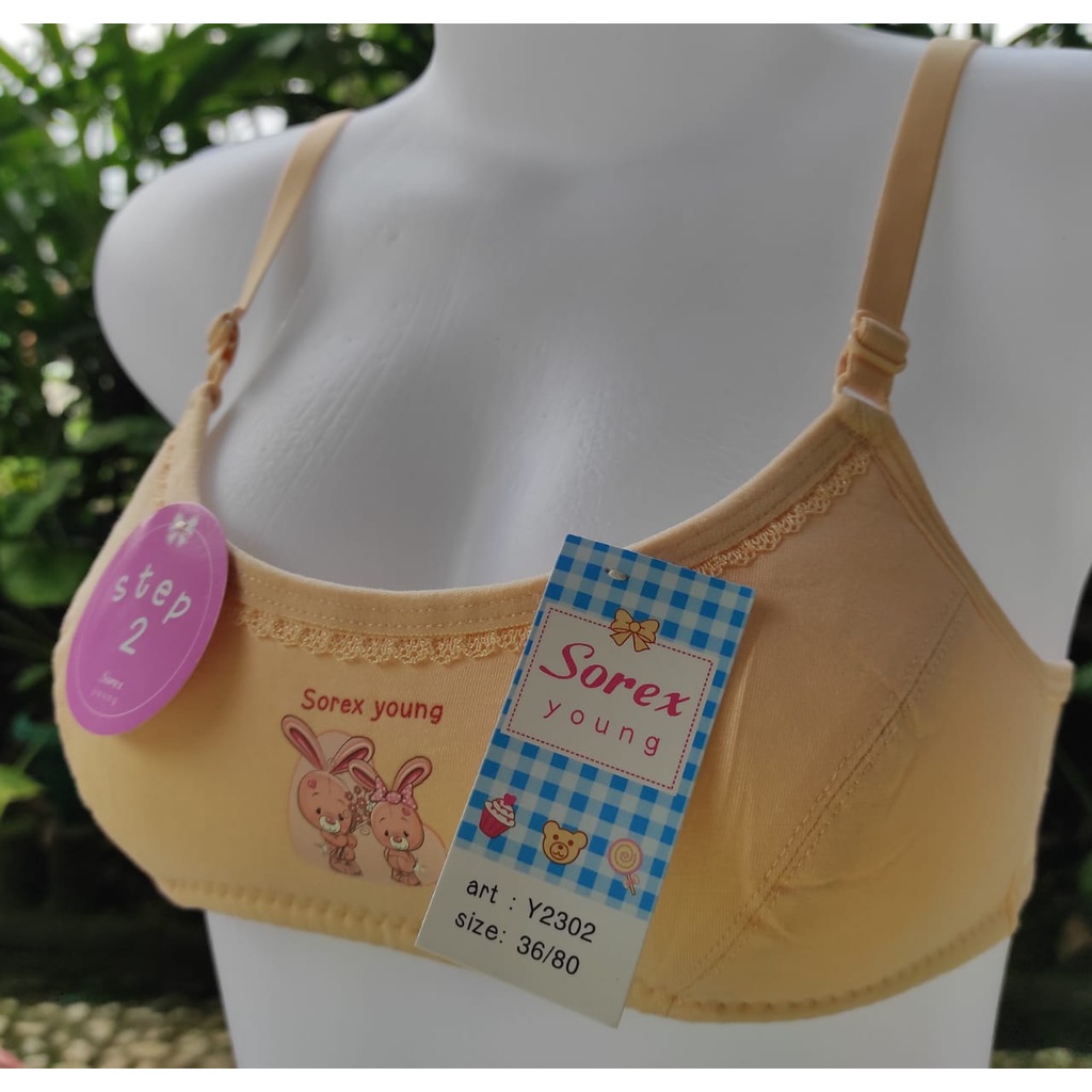 Sorex Young (Y2302) - 1 Pcs BH Remaja, Bra Remaja, Beha - Step 2, Pakaian Dalam Wanita