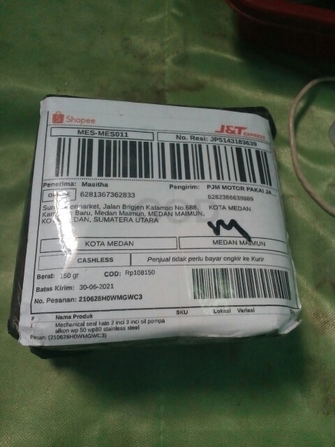 Mechanical Seal Kato 2 Inci 3 Inci Sil Pompa Alkon Wp 50 Wp80 Stainless Steel