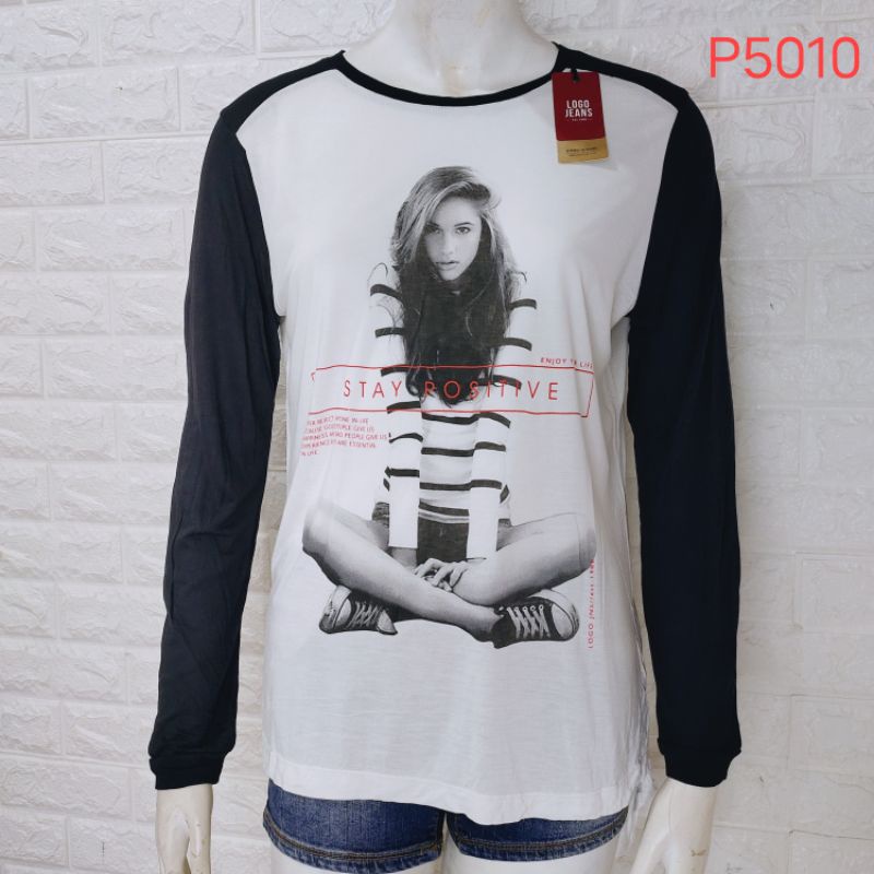 Logo Jeans atasan Wanita P5010 P76RJK