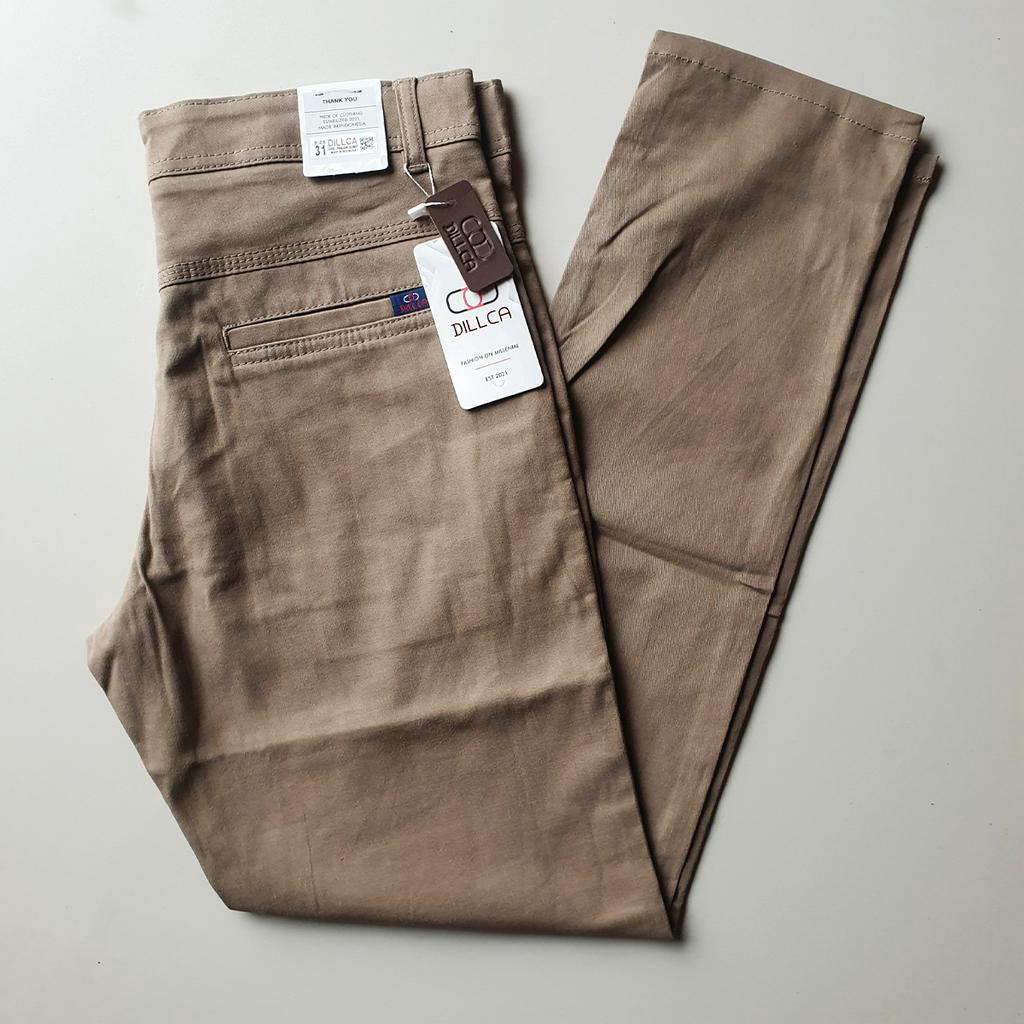 DILLCA -  Celana Panjang Pria Chino Pants Slim Fit Stretch melar terbaru berkualitas mall premium distro kardinal