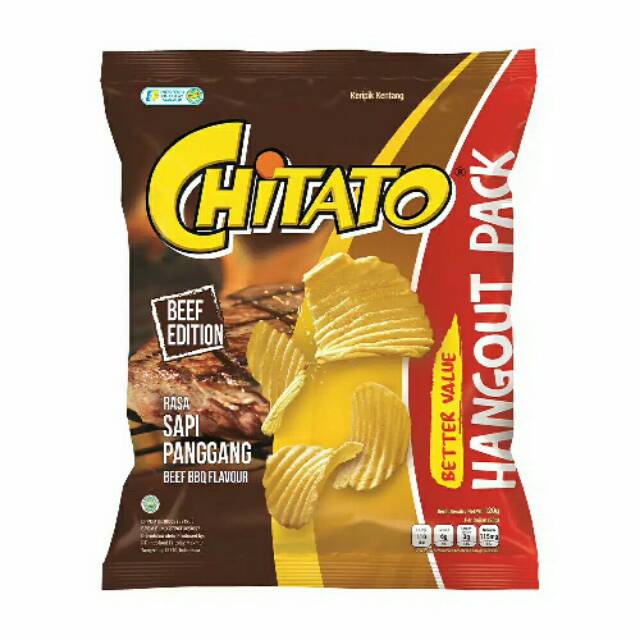 

Chitato 120gr - Beef Sapi Panggang Hangout Pack Keripik Kentang Potato Chips