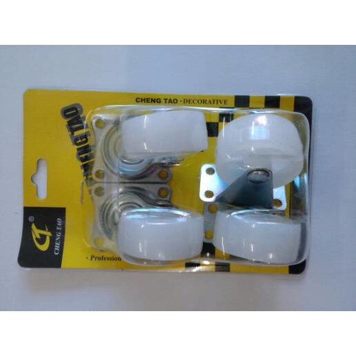 Roda Putih Nylon 2" Termurah