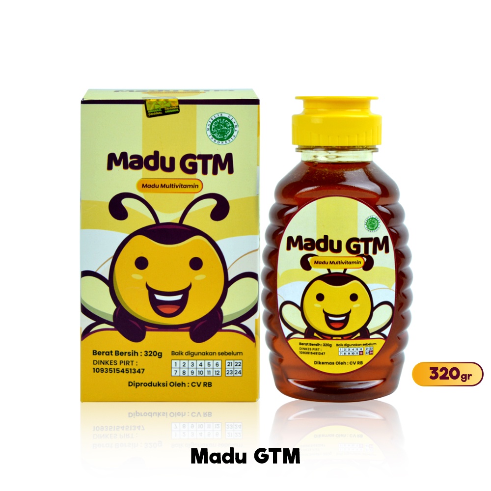 Madu GTM Penambah Nafsu Makan 150 gr / 320 gr Madu Murni untuk Anak 1 tahun Suplemen Multivitamin Penambah Berat Badan Anak