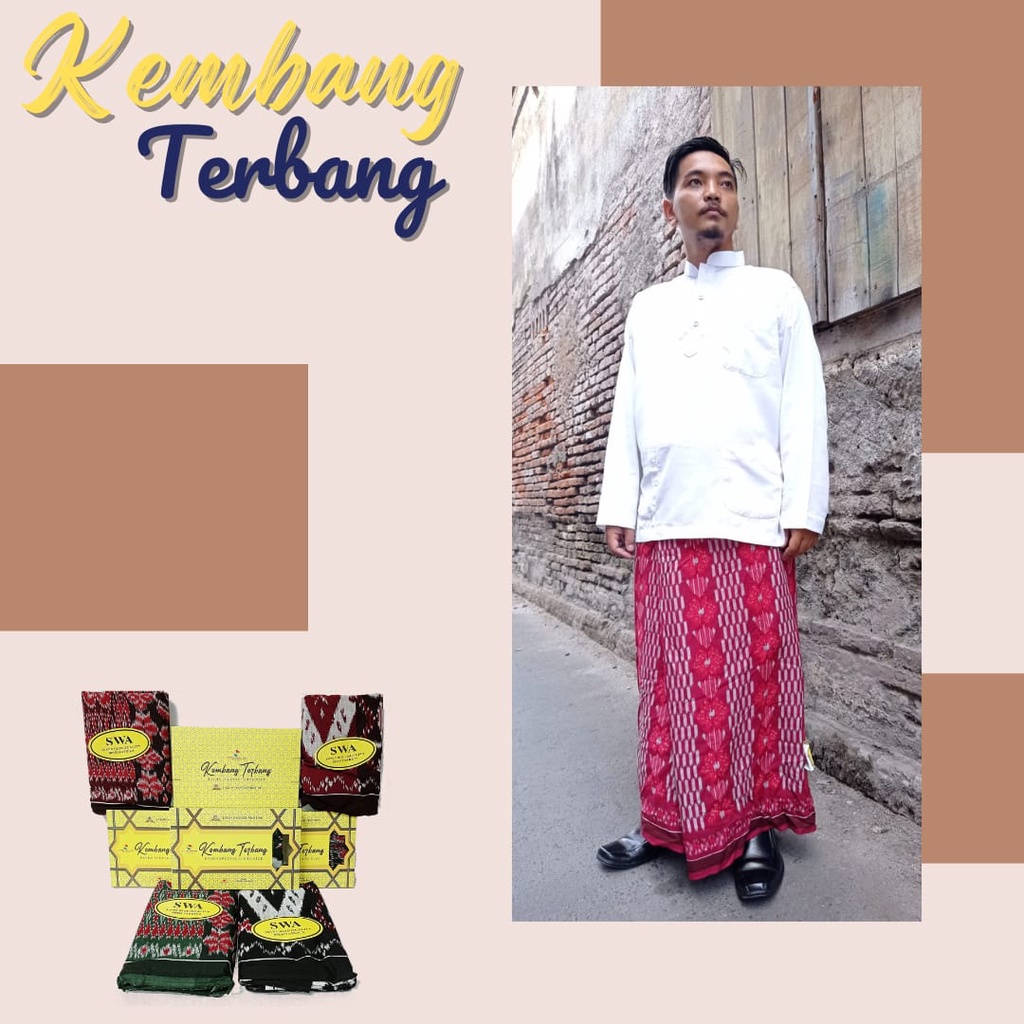 SARUNG GOYOR RAYON JUMBO EXPORT TIMUR TENGAH SWA (1601474) - KEMBANG TERBANG