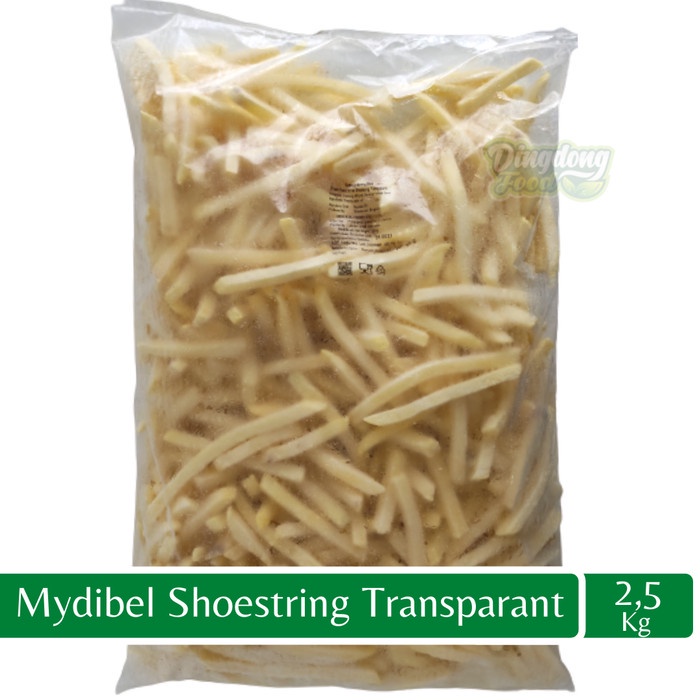 

Kentang Goreng Mydibel Shoestring Transparant 2.5 Kg