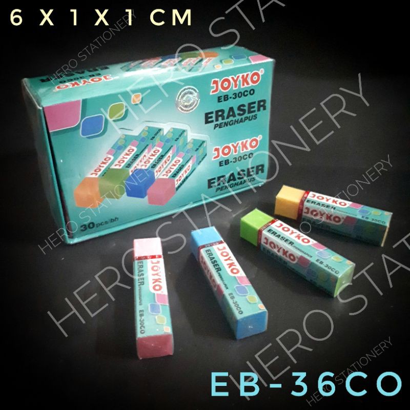 

Penghapus joyko medium 4 warna EB30CO . 30 unit