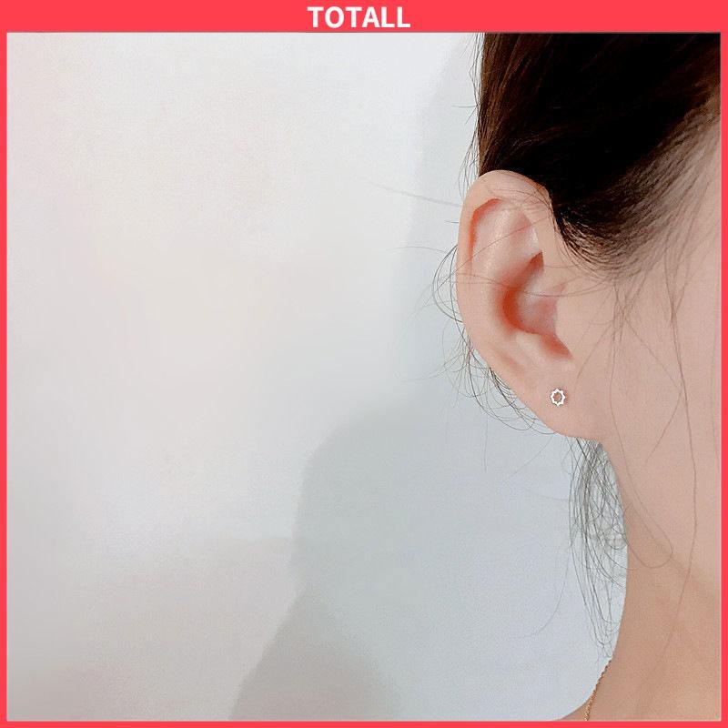 COD Mini S925 Cinta Bintang Anting Sederhana Fashion Anting-Anting Perhiasan Wanita Anting-Totall