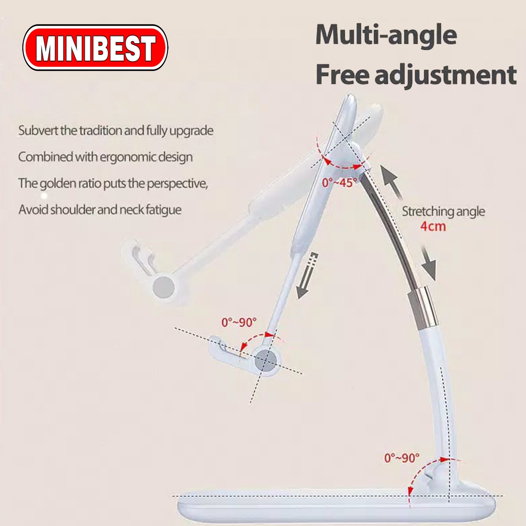 [MB] Stand Holder/ Dudukan Ponsel / Tablet Model Lipat Fleksibel Untuk Meja ZJ08