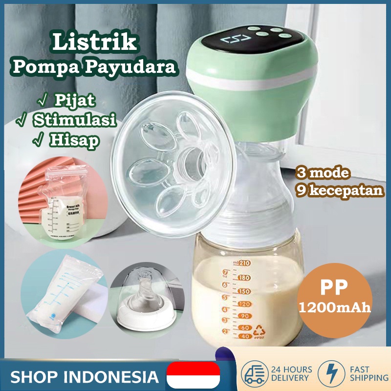 Rechargeable Single electric Breast Pump/ Pompa ASI Elektrik Portable