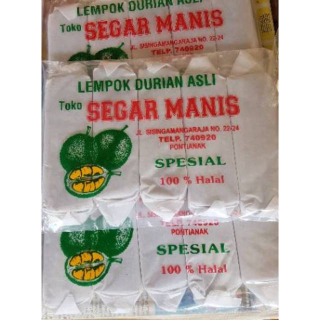 

Lempok / Dodol Durian Asli SEGAR MANIS (Kemasan Kecil)