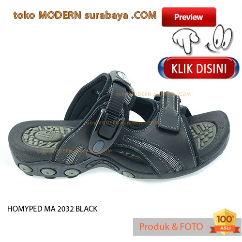 Homyped MA 2032 Black Sandal Gunung Pria Classic Casual