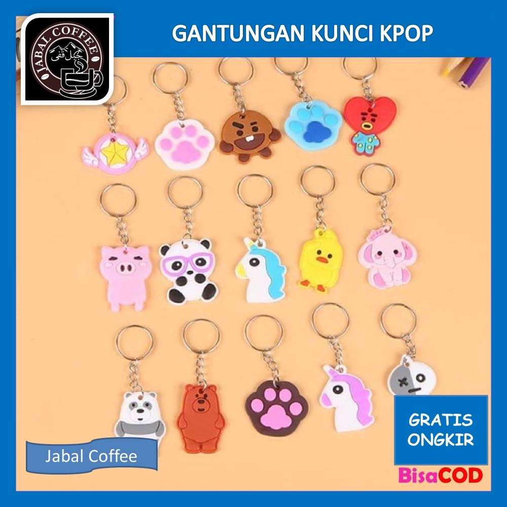 Gantungan BTS / Gantungan Kunci Karakter KPOP / Gantungan Kunci Lucu / Keychain