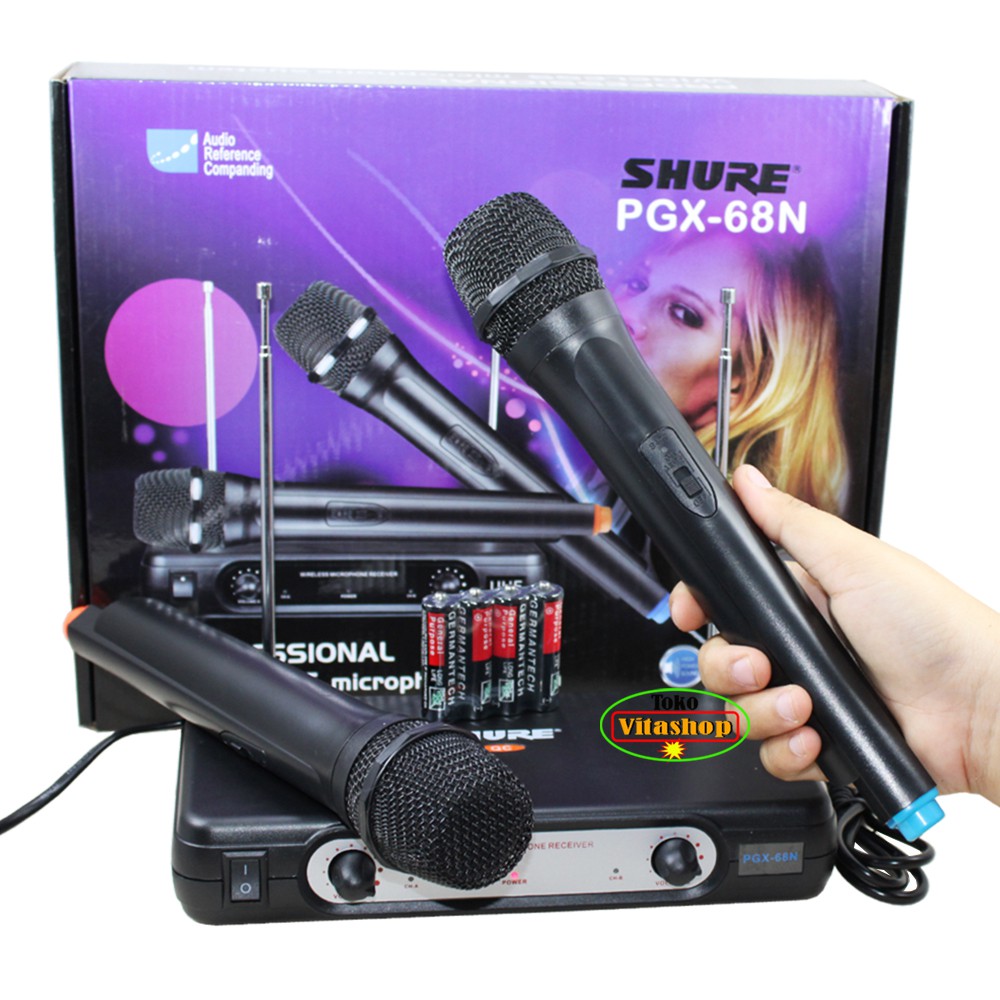 Microphone Wireless Shure PGX-242/93 Mic LCD Display Mik 2 Handle