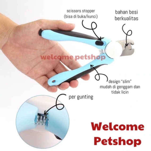 Gunting Kuku Tipe A  untuk Anjing Kucing Kelinci Nail Clipper