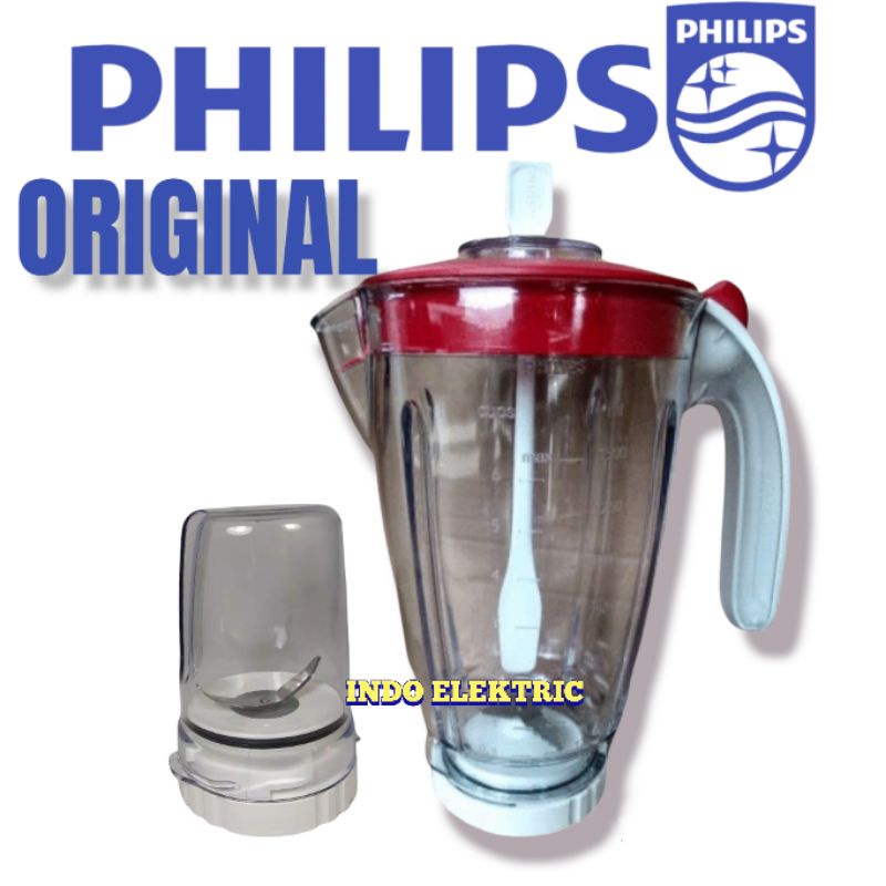 GELAS JUS+GELAS BUMBU ORIGINAL BLENDER PHILIPS DRY MILL HR 2115/HR2116/HR2061/HR2071