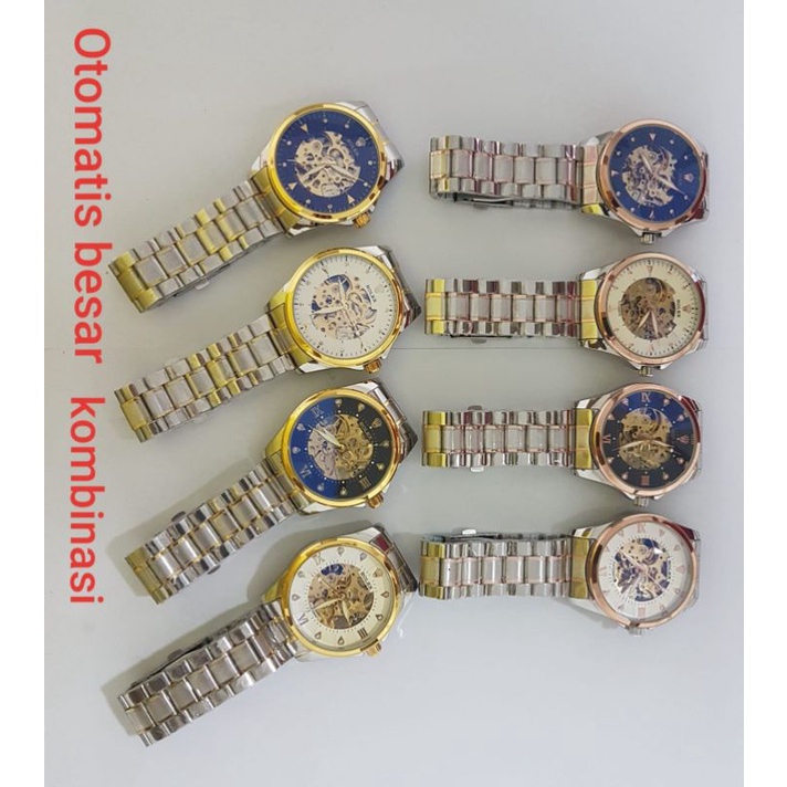 Jam tangan Pria Otomatis Automatic Tanpa Baterai