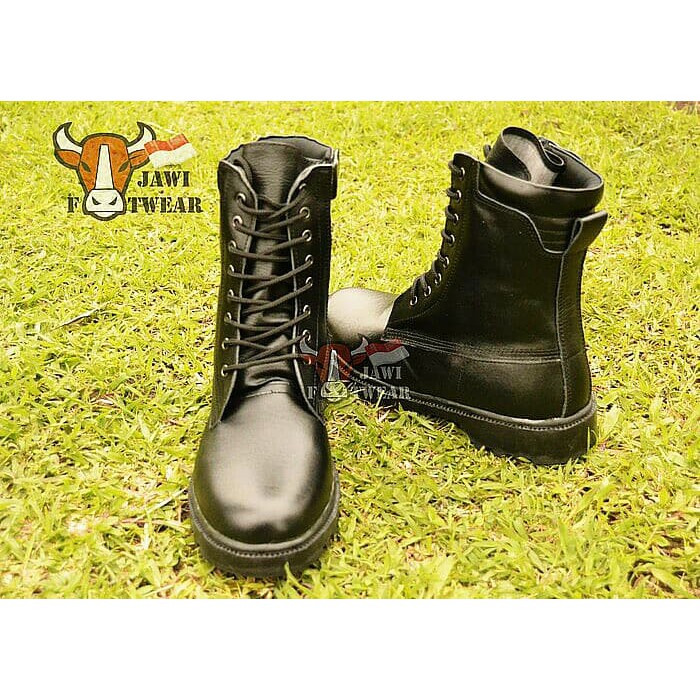 SEPATU PDL TALI RESLETING | TNI | POLRI | SATPAM | Asli Kulit Lentur