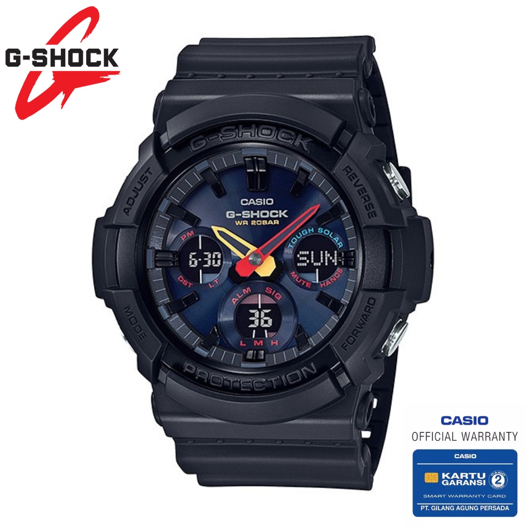 Jam Tangan Pria Casio G-Shock Original GAS-100BMC-1ADR TOUGH SOLAR