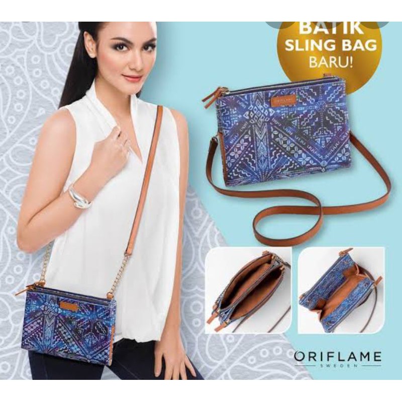 Tas Selempang || Batik Sling Bag by Oriflame