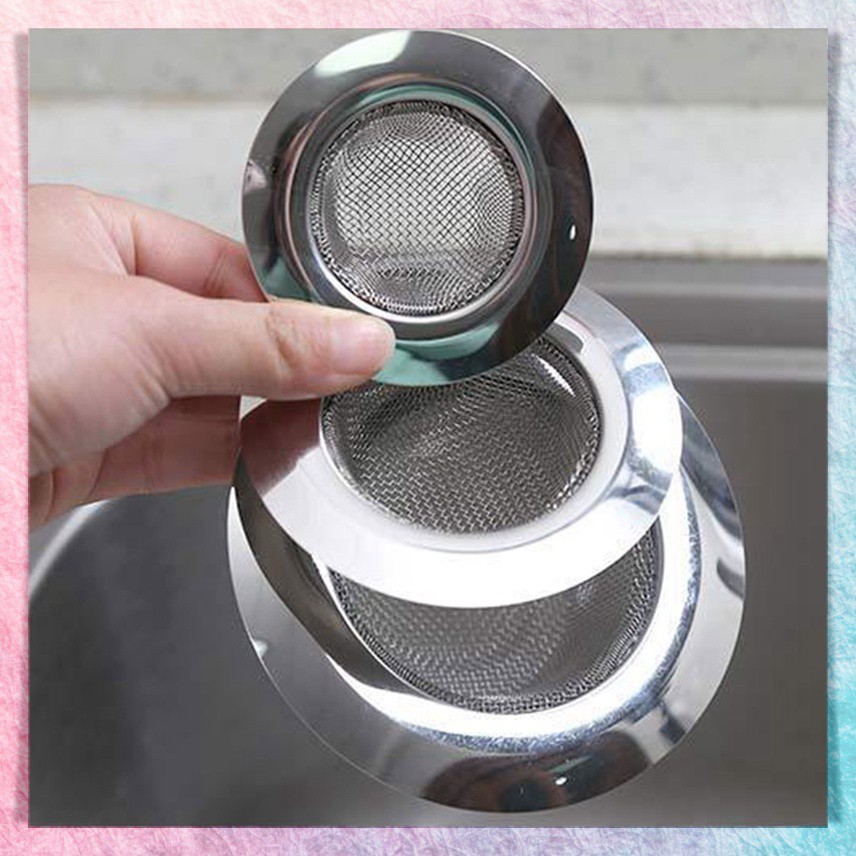 Saringan Wastafel Cuci Piring Stainless Jala Saringan Afur Bak Cuci Gelas Sink Strainer Filter Air