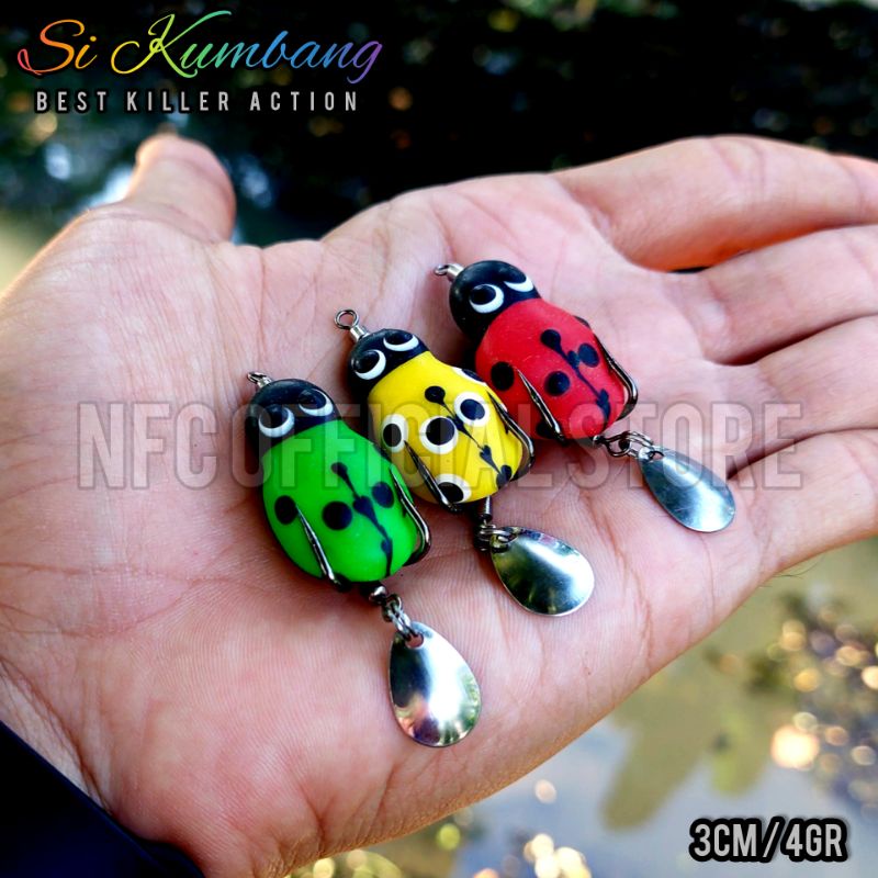 Soft frog Si Kumbang 3 cm 4 gram Umpan Gabus &amp; Toman SUPER KILLER