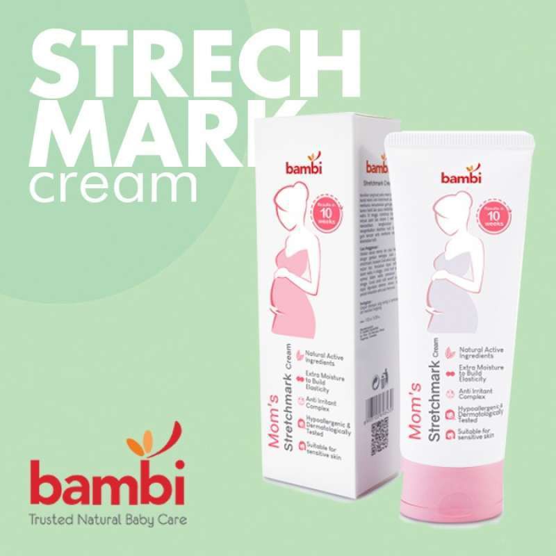 *FRAULEINCO* Bambi Moms Anti Stretchmark Cream - 100mL | Krim Stretchmark Ibu