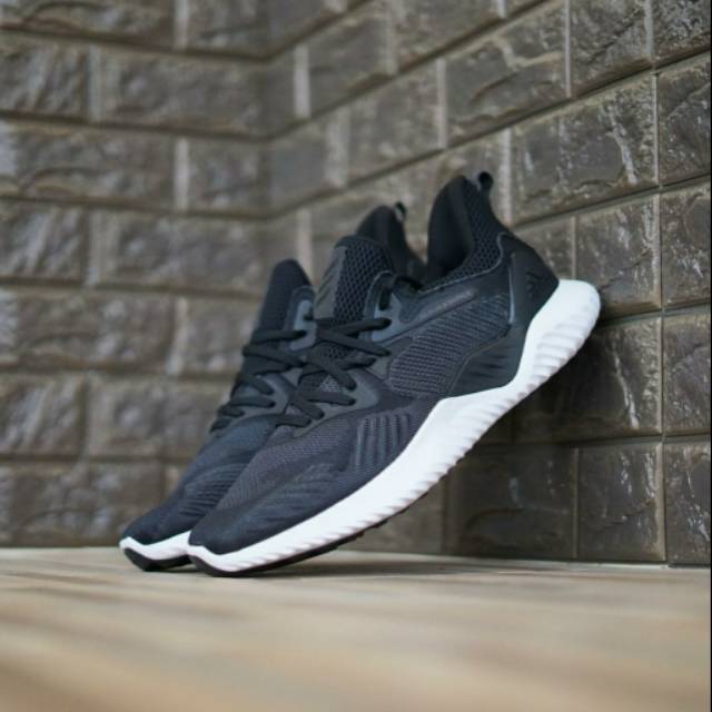Sepatu adidas alphabounce beyond"black white"