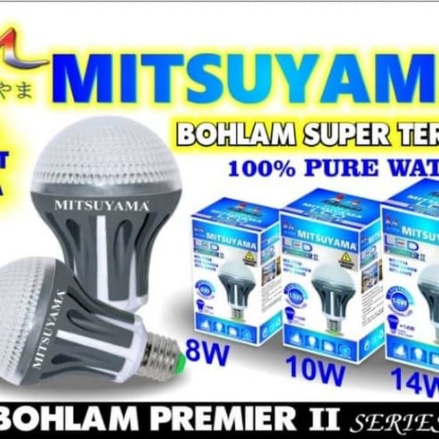 lampu bohlam LED putih hemat premier II 14W MITSUYAMA MS-7714