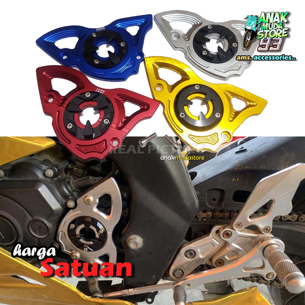 (CG01) Tutup Cover Gear Gir Rantai Depan Variasi Yamaha OLd New Vixion Xabre R15 MX King Byson