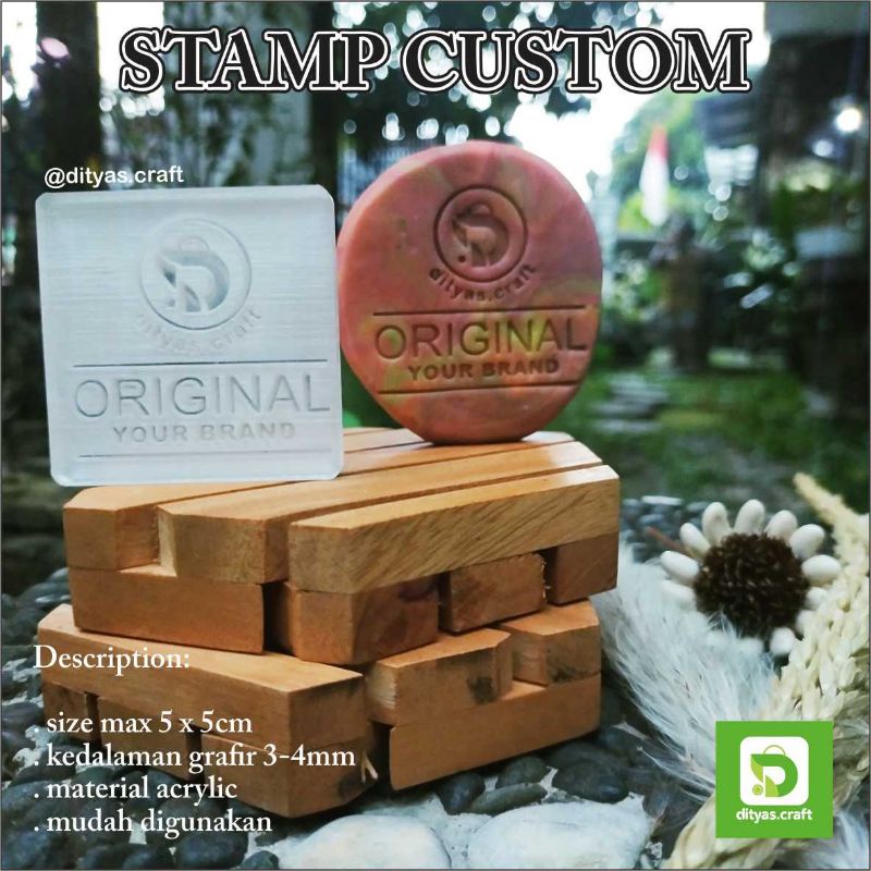 

soap stamp custom design / stempel sabun custom design