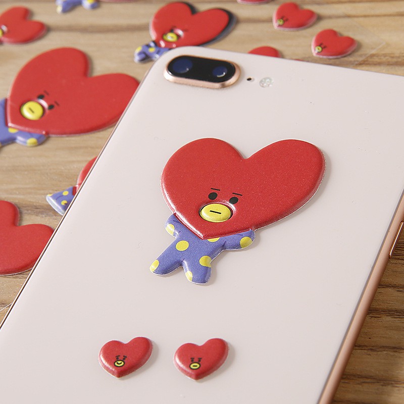 Stiker BTS 21 3D / Sticker bangtan KPOP / Sticker timbul karakter lucu 279