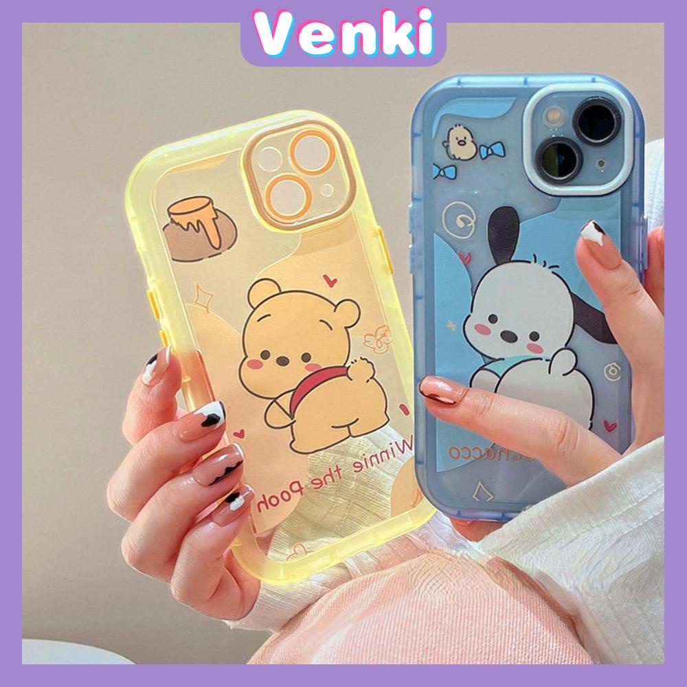 iPhone Case Silicone Soft Case Clear Case Fluorescent Color Airbag Shockproof Protection Camera Cartoon Cute Compatible For iPhone 11 Pro Max 13 Pro Max 12 Pro Max 7Plus xr XS Max