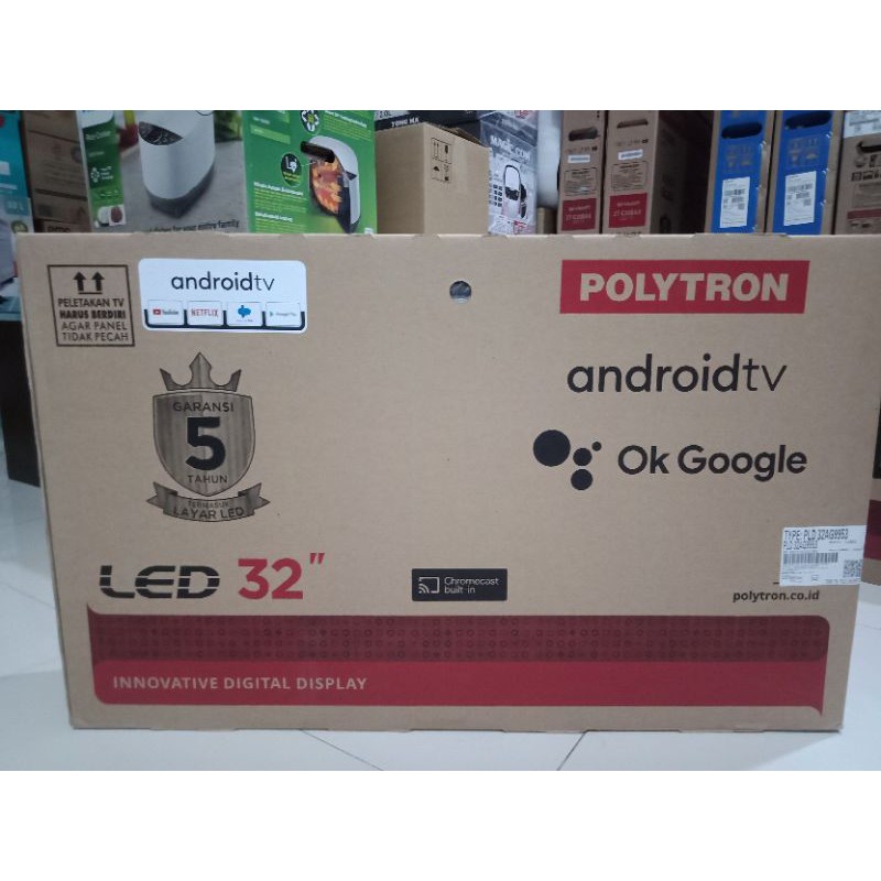 TV LED POLYTRON 32 INCH PLD 32AG5959 ANDROID SMART TV YOUTUBE NETFLIX DIGITAL TV GARANSI RESMI