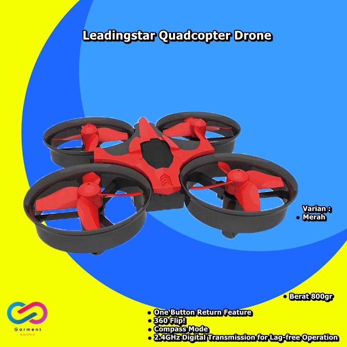 Mainan Anak Drone Remote Control Leadingstar Quadcopter Drone - NH010 - Merah