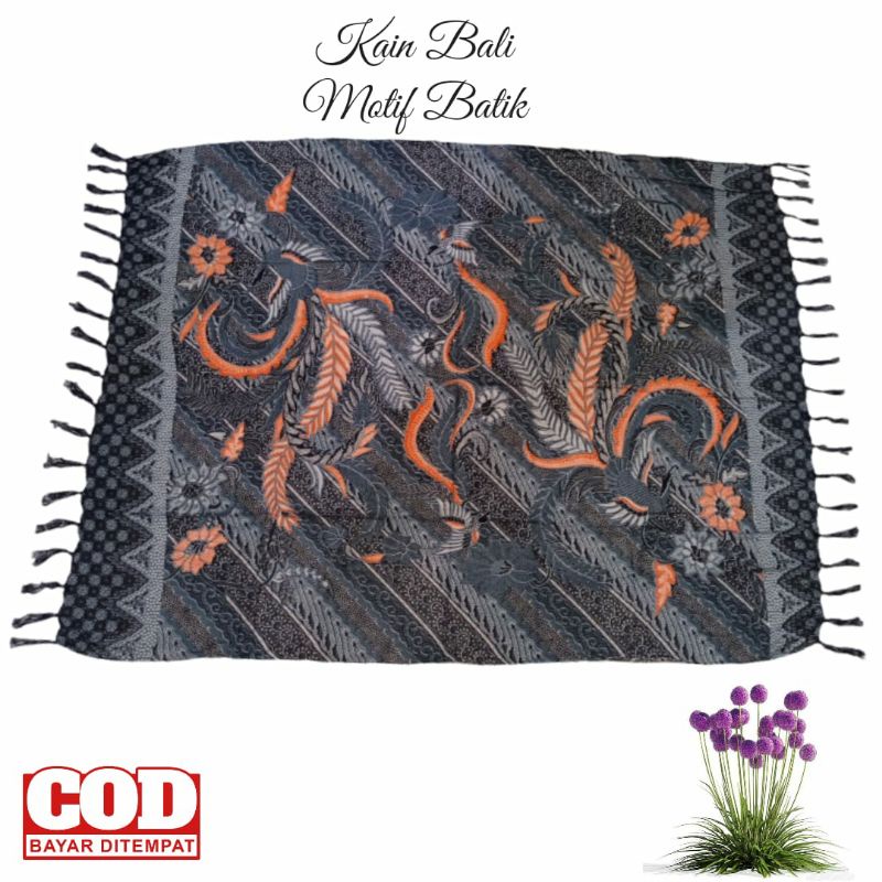 KAIN PANTAI MOTIF BATIK UKURAN 165 X 120 CM/KAIN BALI/SELENDANG BAL/KAIN BUAT SANTAI