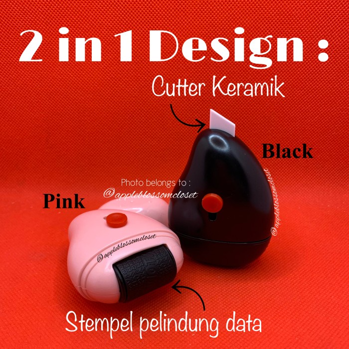 

Cutter 2In1 Roller Stamp Penghapus Alamat Resi Pelindung Data