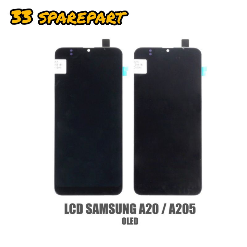 LCD FULLSET SAMSUNG A20 / A205 ORI OLED