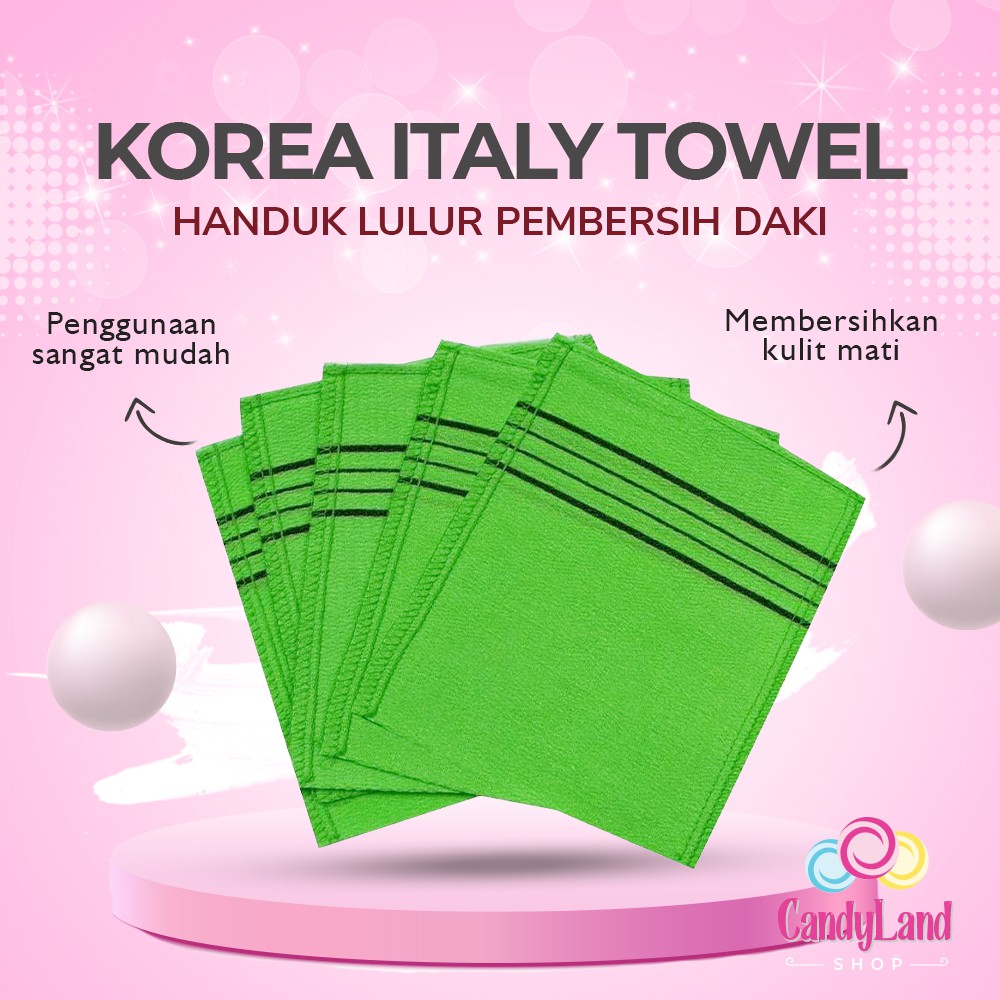 Handuk Scrub Handuk Lulur Spa Pengangkat Daki Sel Kulit Mati Korean Bath Towel