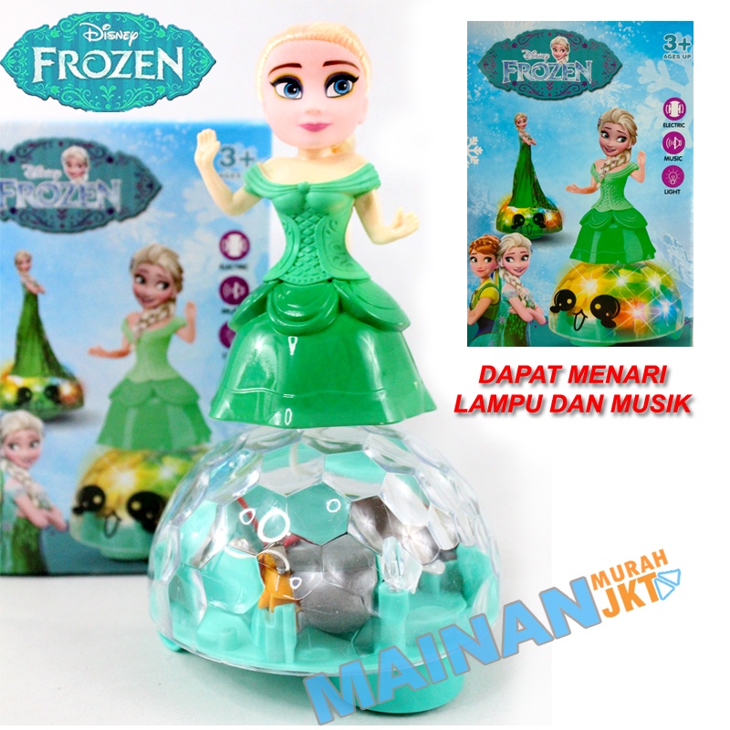 MAINANKEI AINAN ANAK MURAH DISNEY FROZEN DAPAT MENARI BK624A BONEKA FROZEN MENARI DAN MUSIK