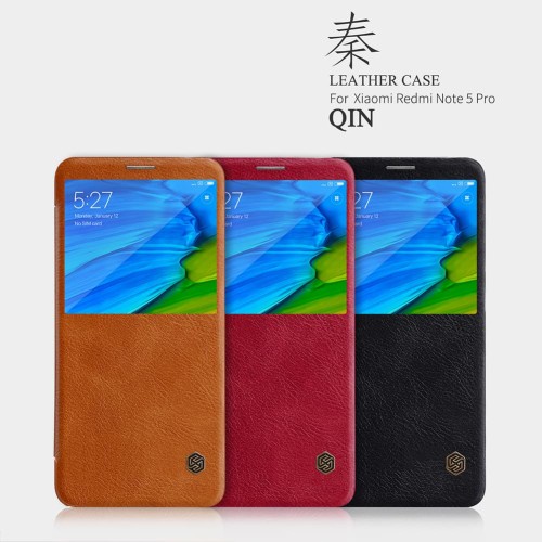 SAMSUNG GALAXY NOTE 5 NILLKIN QIN LEATHER CASE ORIGINAL