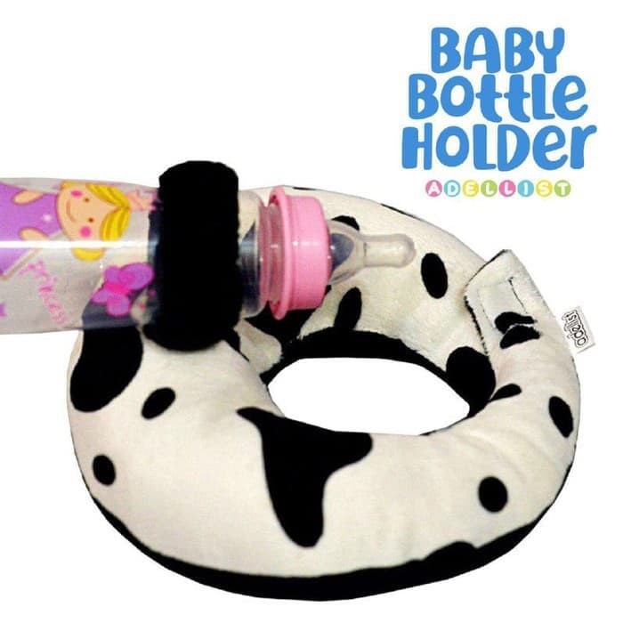 Jual Pegangan/ Dudukan/ Bantal Leher untuk Botol Susu Formula/ Dot Bayi - Biru Doraemon terakhir