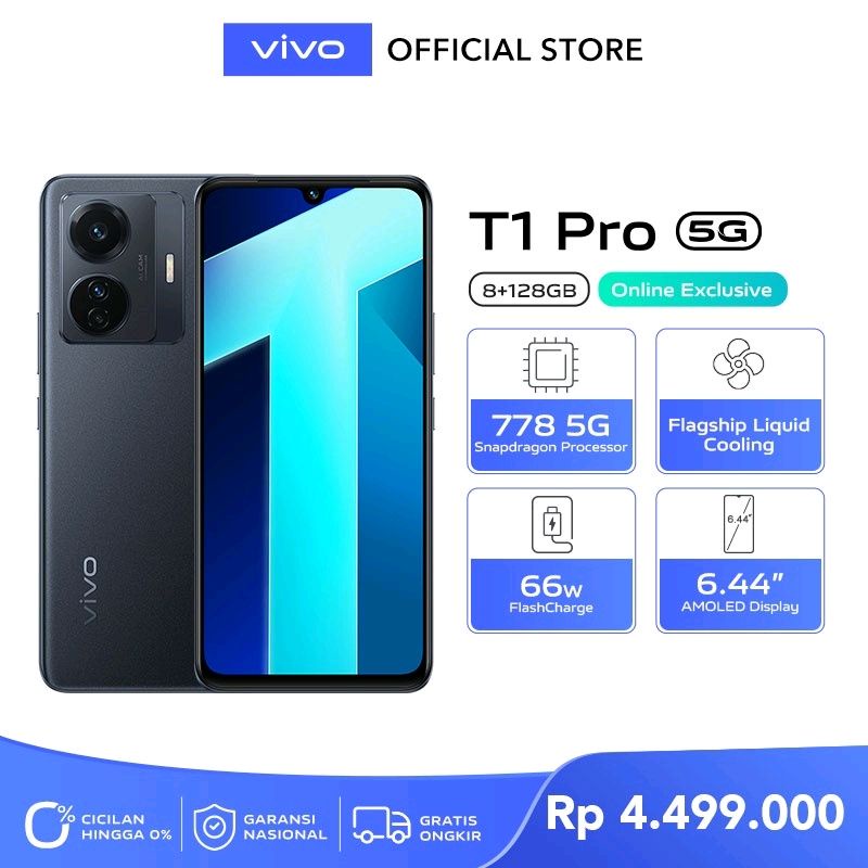 vivo T 1Pro 5G (8/128Gb)  Original Garansi Resmi Vivo Indonesia