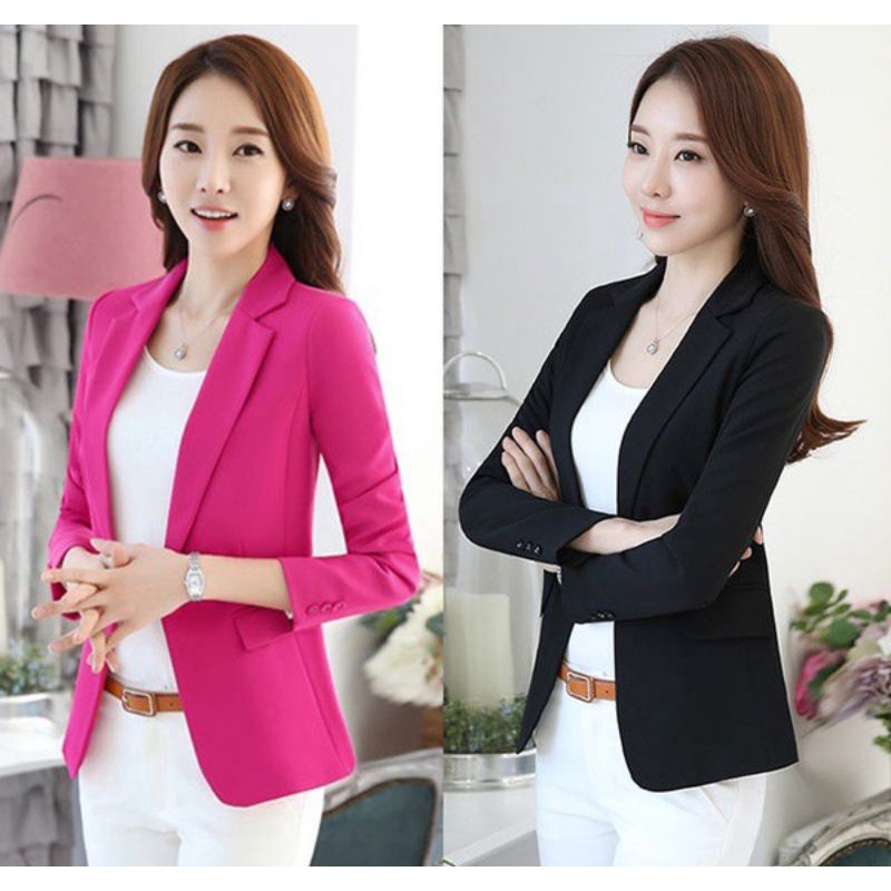 Blazer Formal Wanita Blezer Crop Wanita Blazer Kantor Wanita